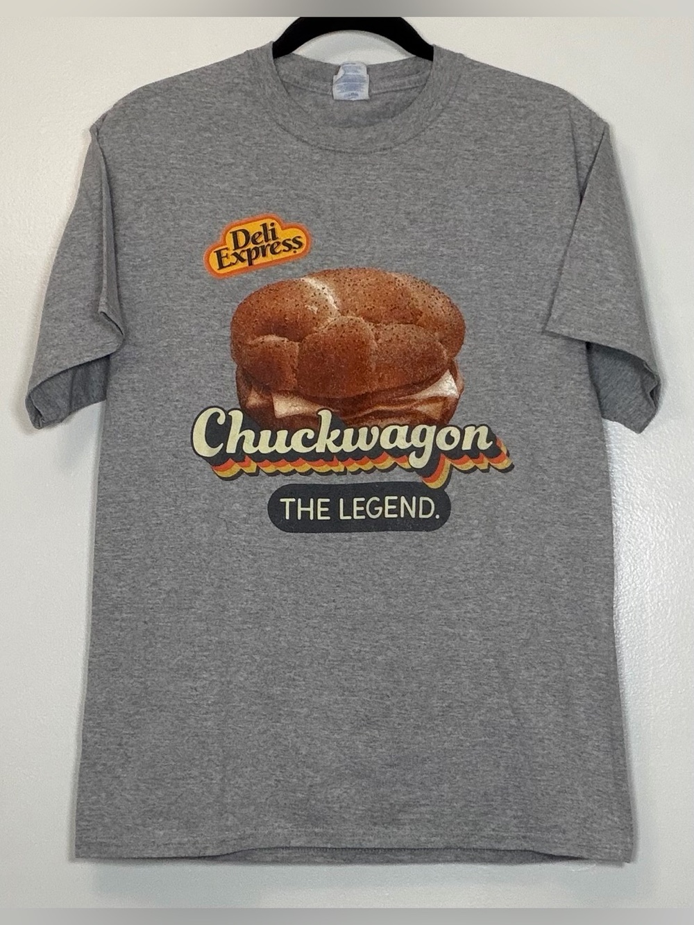 Port and Company Gray Chuckwagon Deli Express Graphic Tee